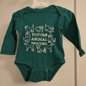 Future Animal Rescuer Long Sleeve Onesie